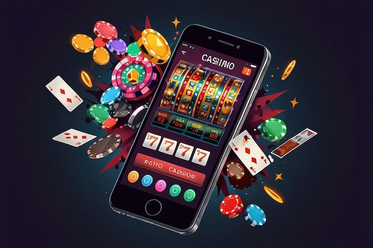 মোবাইলে 77 apk হোমপেজের রঙিন দৃশ্য